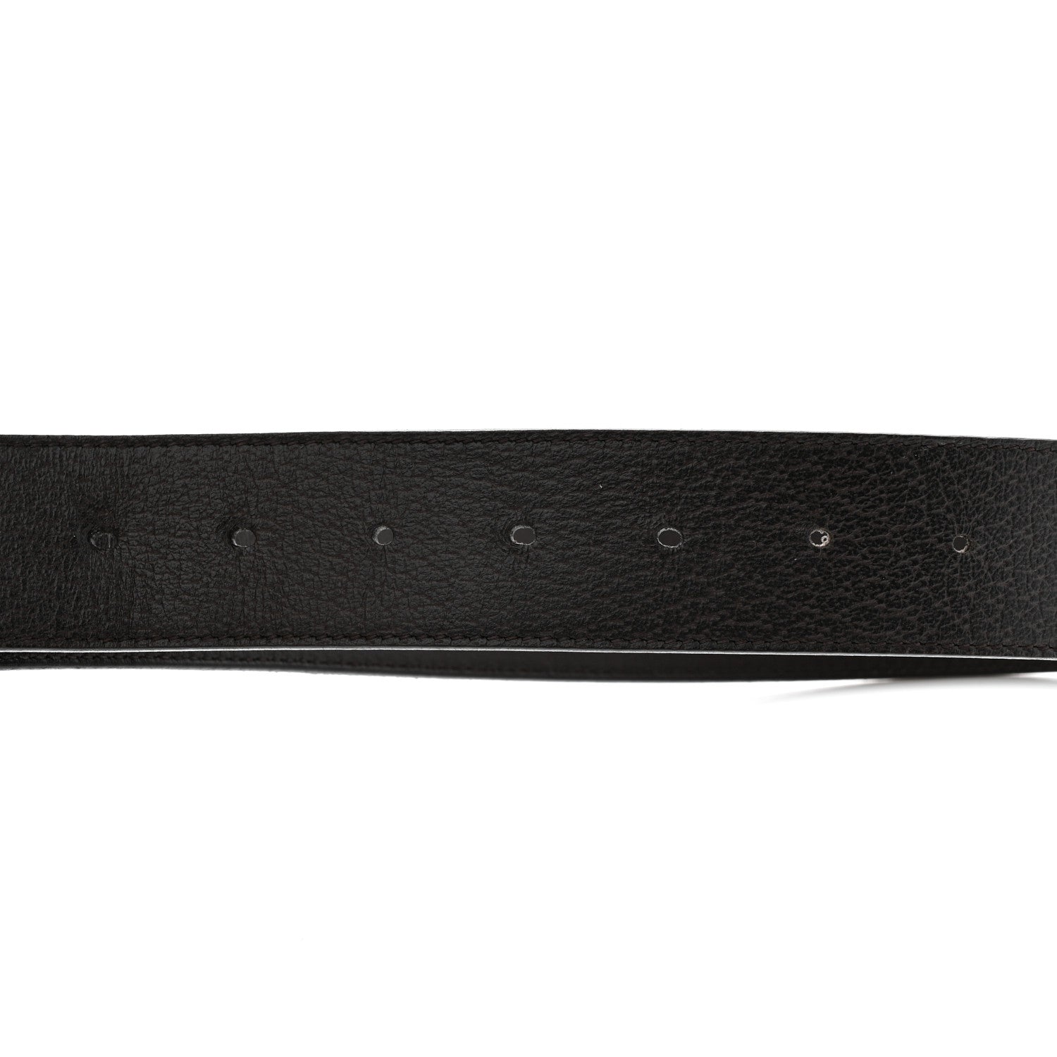 Gucci Textured Dollar Calfskin Double G 40mm Belt 90 36 Dark Cocoa 5 of 6