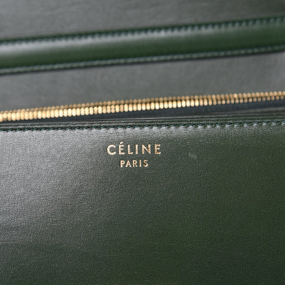 Celine Box Calfskin Medium Classic Box Flap Bag Dark Green 6 of 12