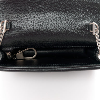 Gucci Jacquard Black Denim GG Monogram Super Mini Dionysus Shoulder Bag Black Ivory 5 of 10