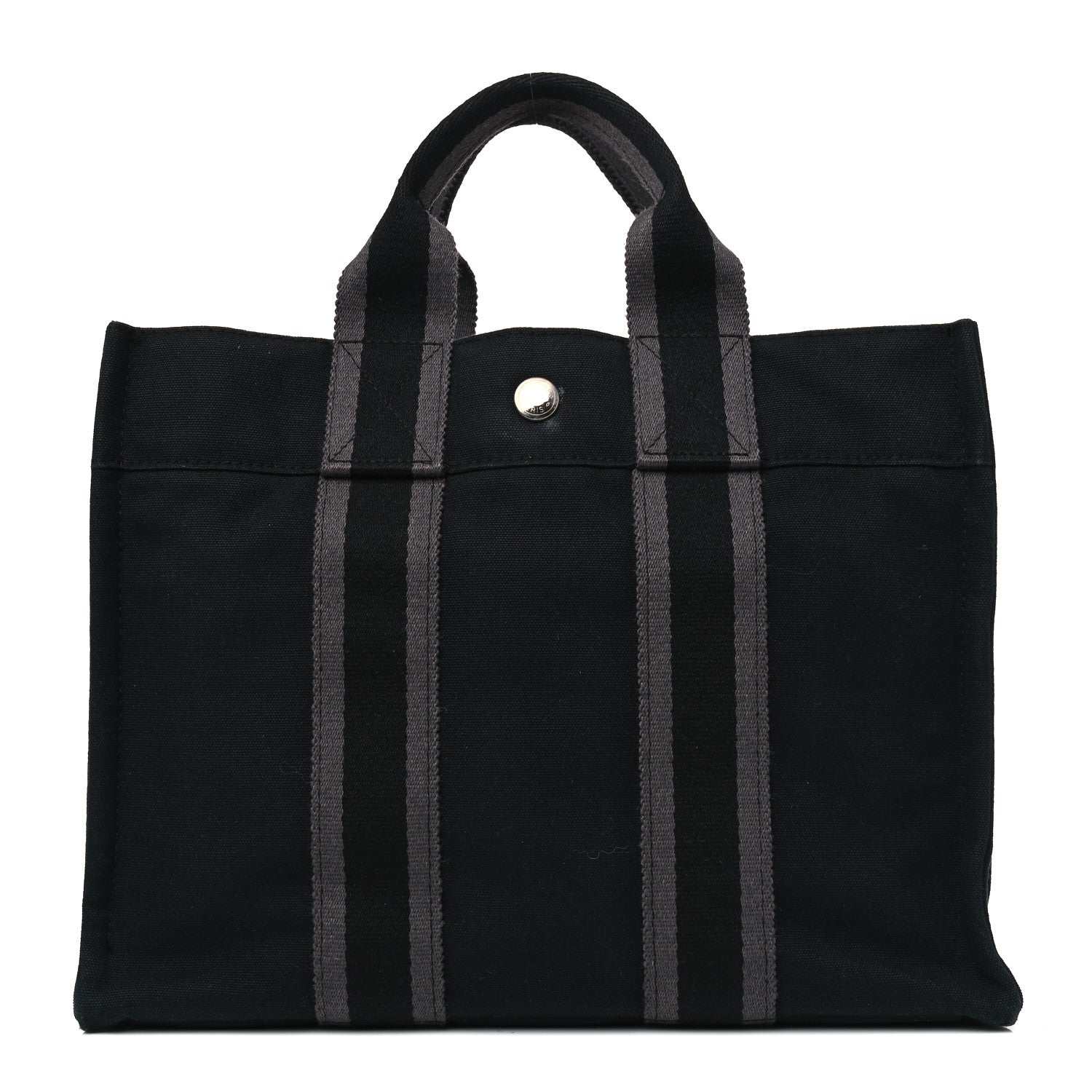 Hermes Canvas Herline PM Tote Black 1 of 9