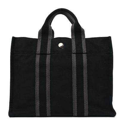 Hermes Canvas Herline PM Tote Black 1 of 9