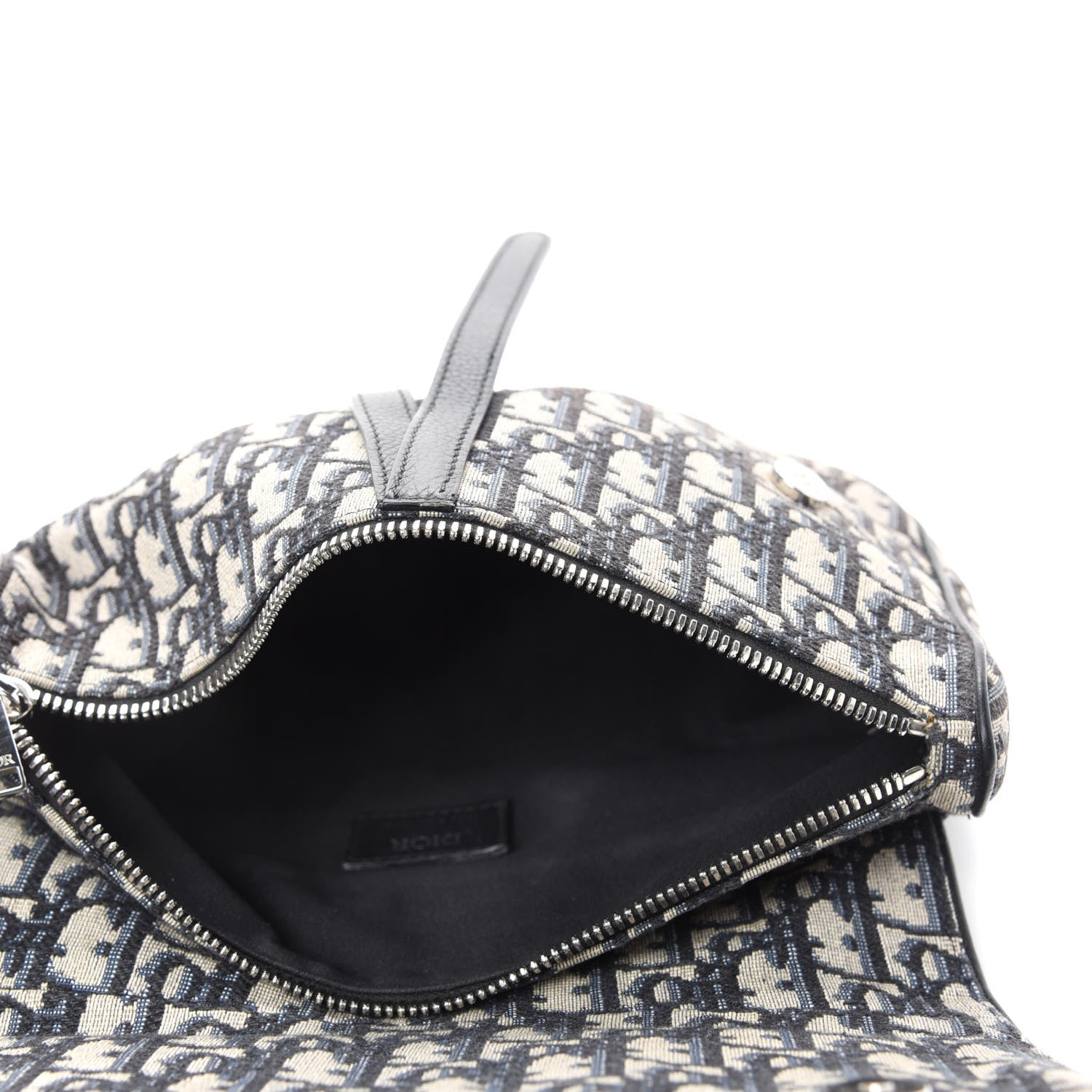 Christian Dior Oblique Mens Saddle Bag Blue 4 of 9