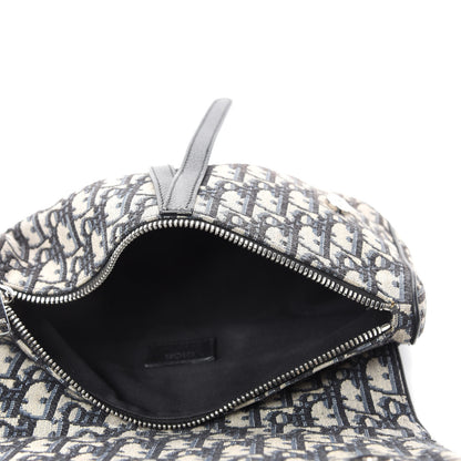 Christian Dior Oblique Mens Saddle Bag Blue 4 of 9