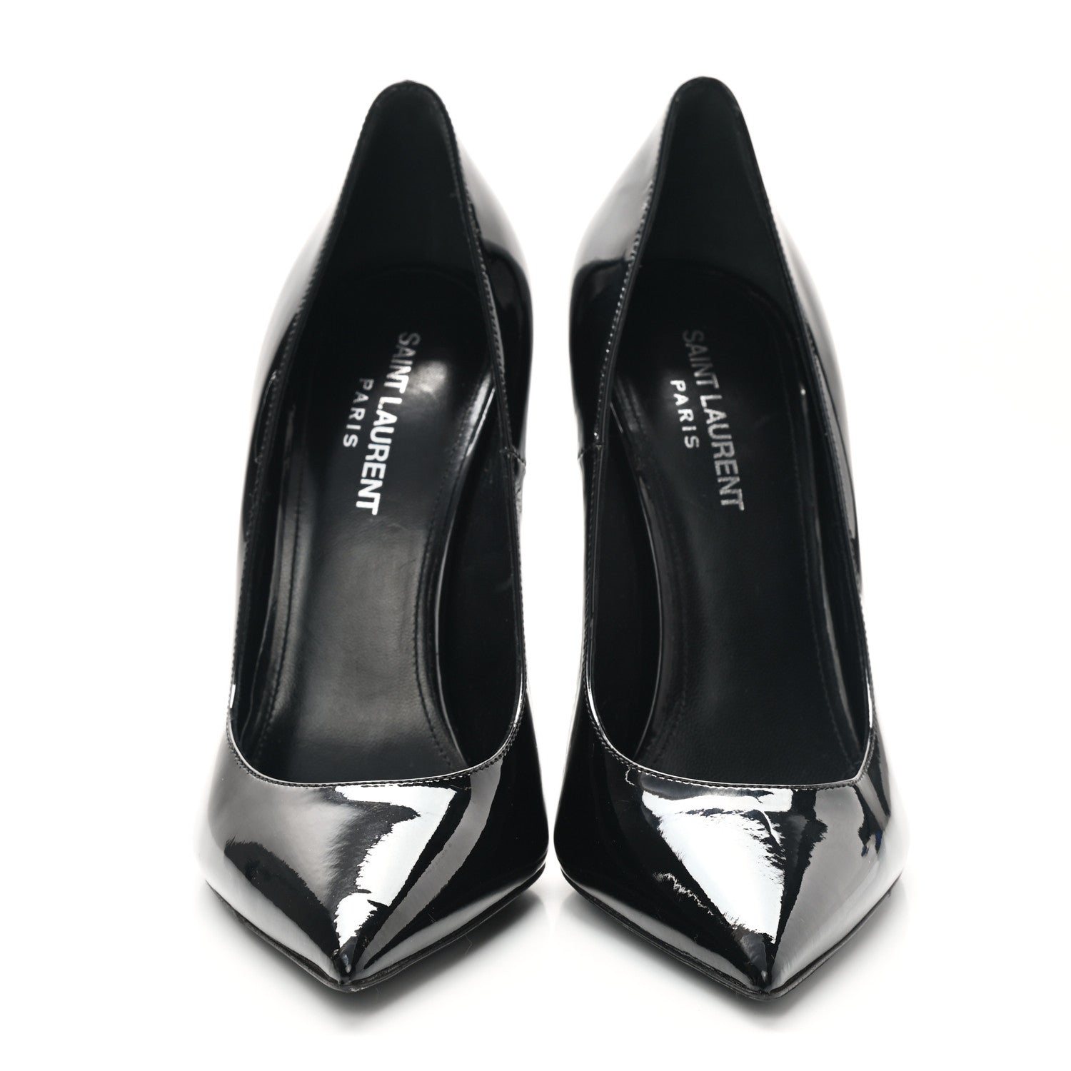 Saint Laurent Patent Opyum 110 Pumps 39 Black Silver 2 of 10