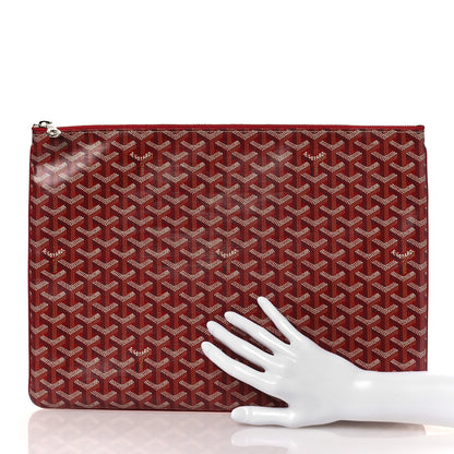 Goyard Goyardine Senat Pochette GM Red 2 of 12