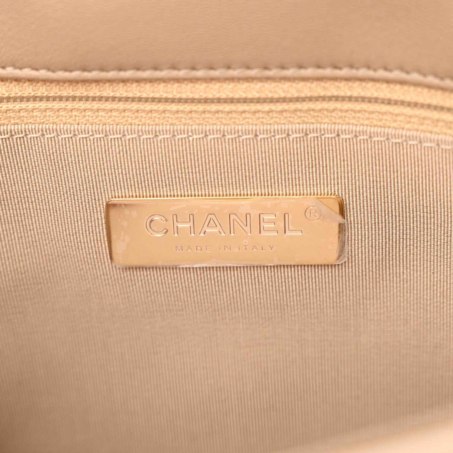 Chanel Lambskin Quilted Medium Chanel 19 Flap Dark Beige 6 of 11