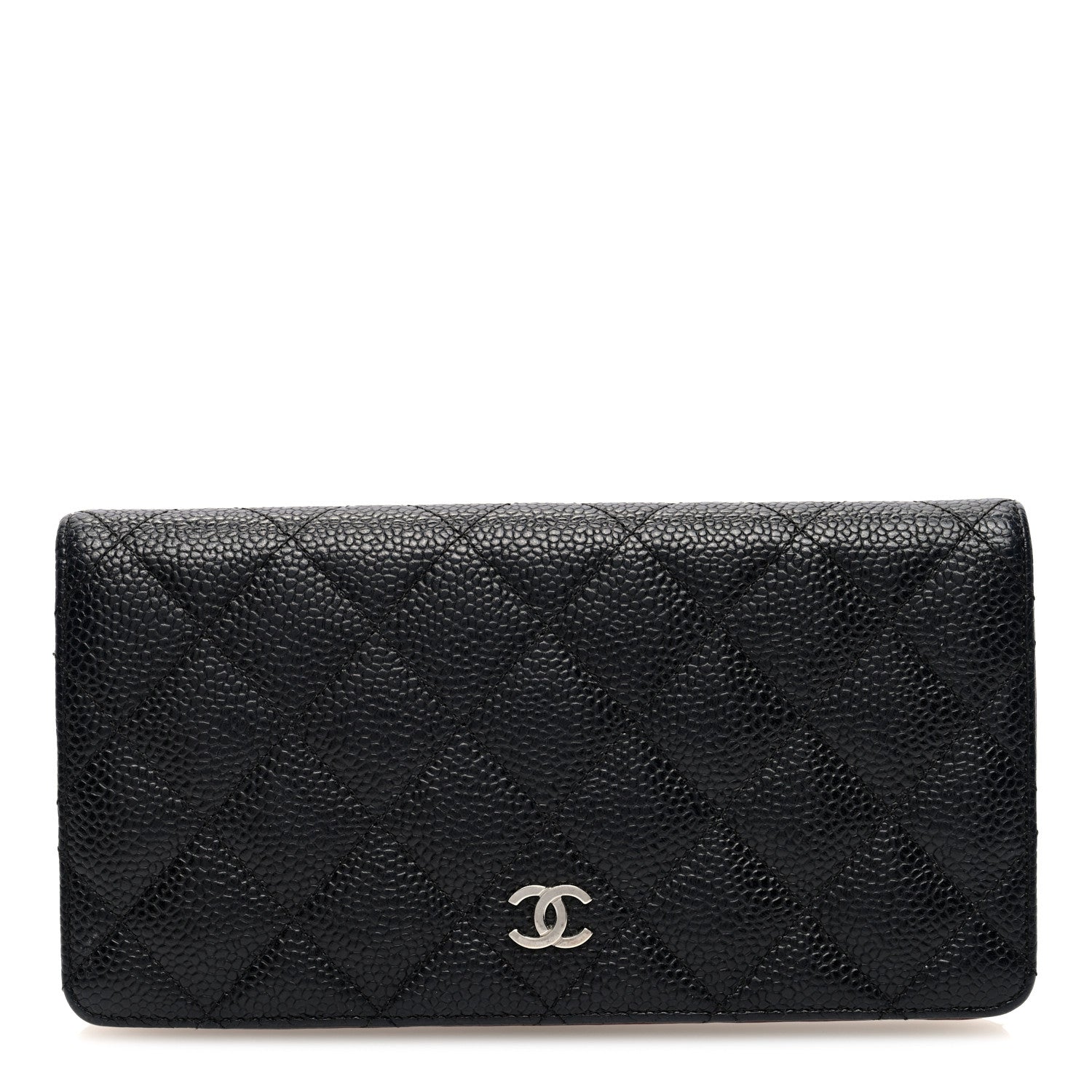 Chanel Caviar Quilted Yen Wallet Black 1 of 7
