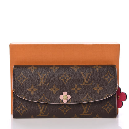 Louis Vuitton Monogram Bloom Flower Emilie Wallet 8 of 8
