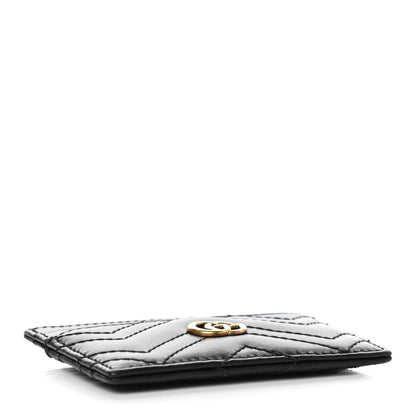 Gucci Calfskin Matelasse GG Marmont Card Holder Black 4 of 6