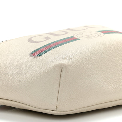 Gucci Grained Calfskin Small Logo Belt Bag White 9 of 12
