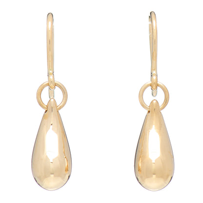 Tiffany 18K Yellow Gold Elsa Peretti 12mm Teardrop Earrings 1 of 4