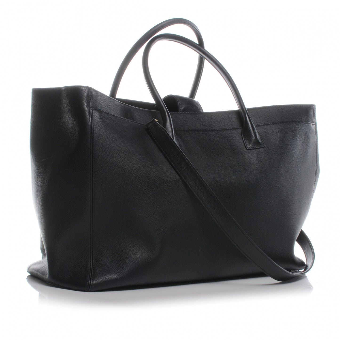 Calfskin XL Cerf Tote Black
