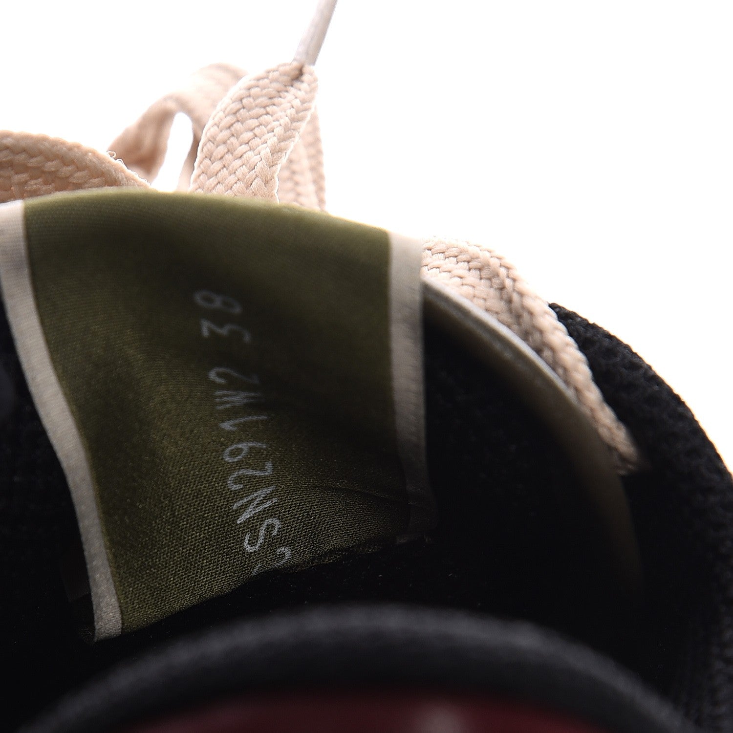 Valentino Garavani Fabric Suede Camouflage Womens Rockrunner Sneakers 38 Army Green Beige 8 of 8