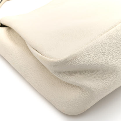 Prada Vitello Daino Soft Medium Zippered Top Handle Bag White 11 of 14