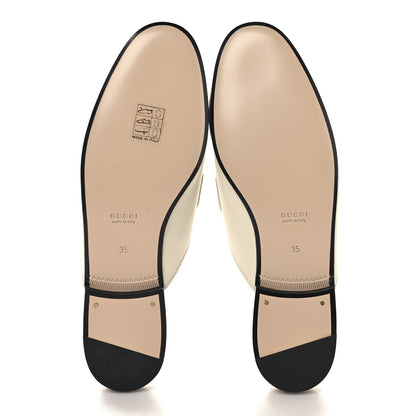 Gucci Malaga Kid Web Womens Princetown Slippers 35 Mystic White 6 of 10