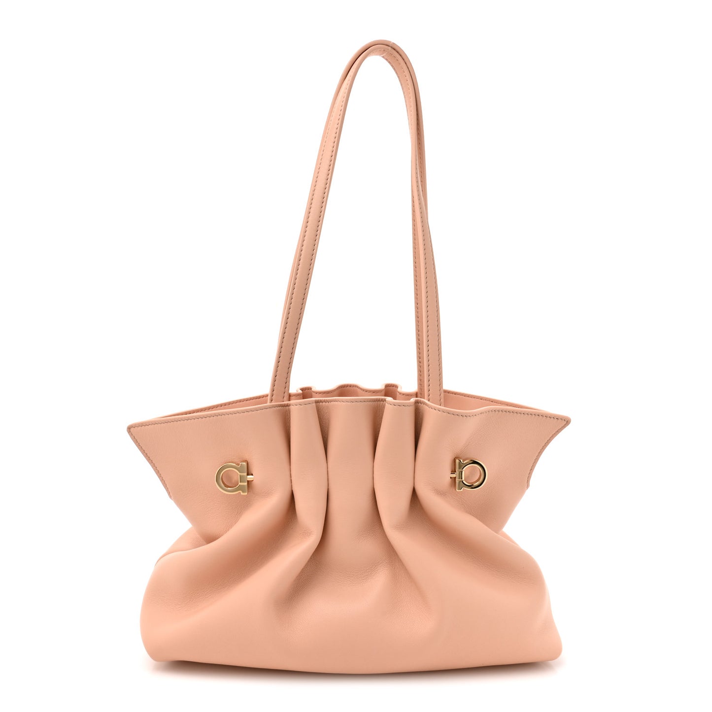 Lambskin Small Dumpling Soft Bag Pink