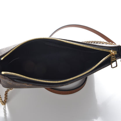 Louis Vuitton Monogram Pallas Clutch Black 5 of 8