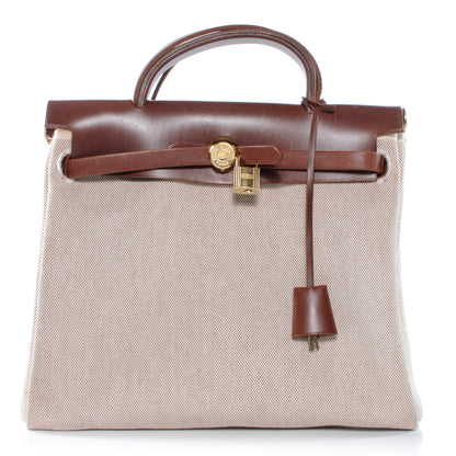 Hermes Toile Herbag PM 30 Brown 1 of 17