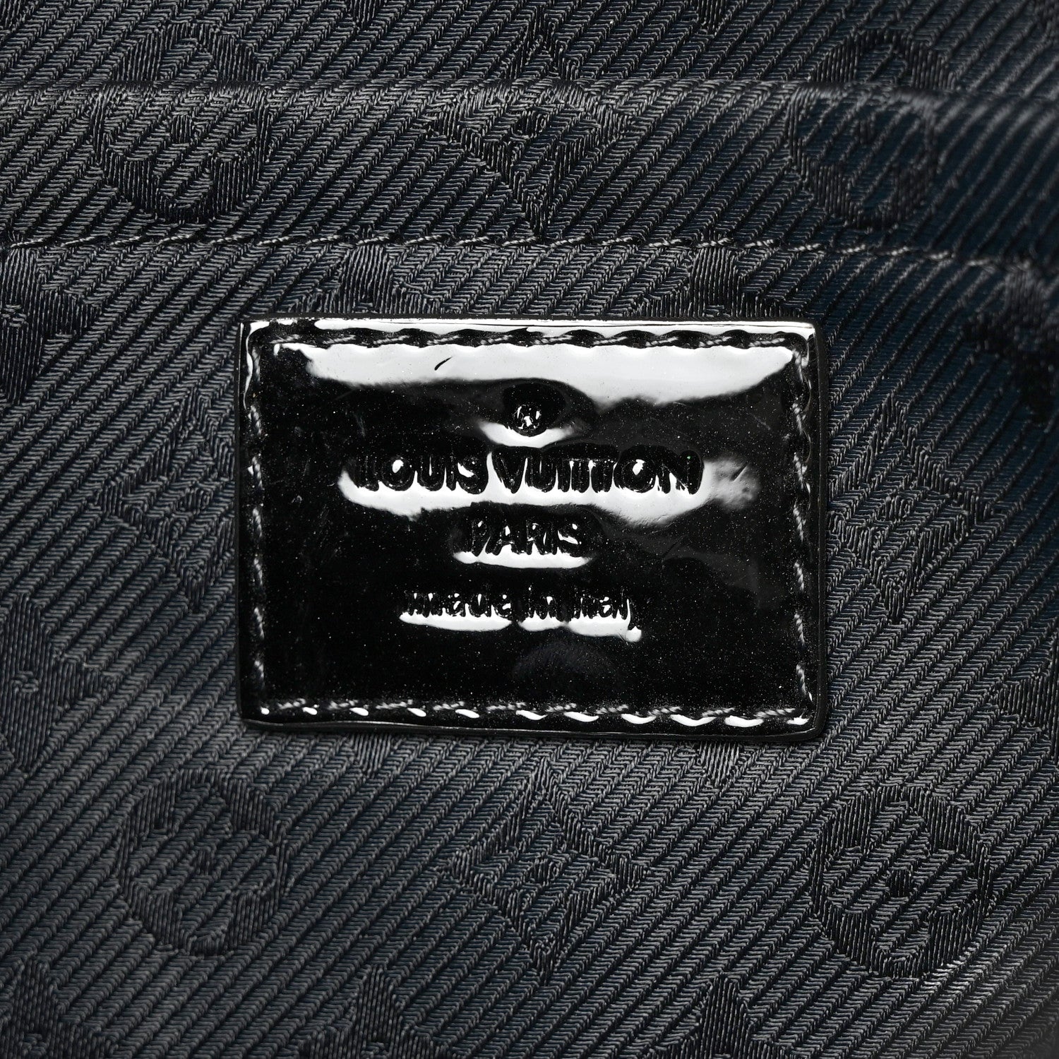Louis Vuitton Calfskin Quilted Monogram Altair Clutch Black 6 of 10