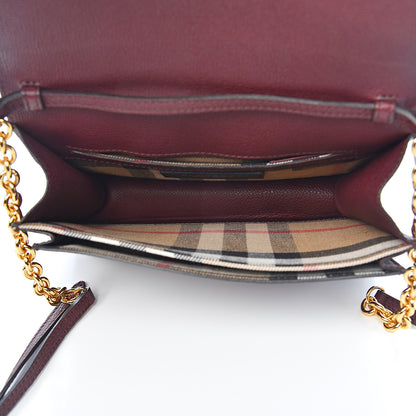 Burberry Grainy Calfskin Small Macken Crossbody Bag Mahogany Red 5 of 10