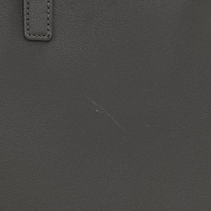 Saint Laurent Calfskin North-South Shopping Tote Storm 12 of 13