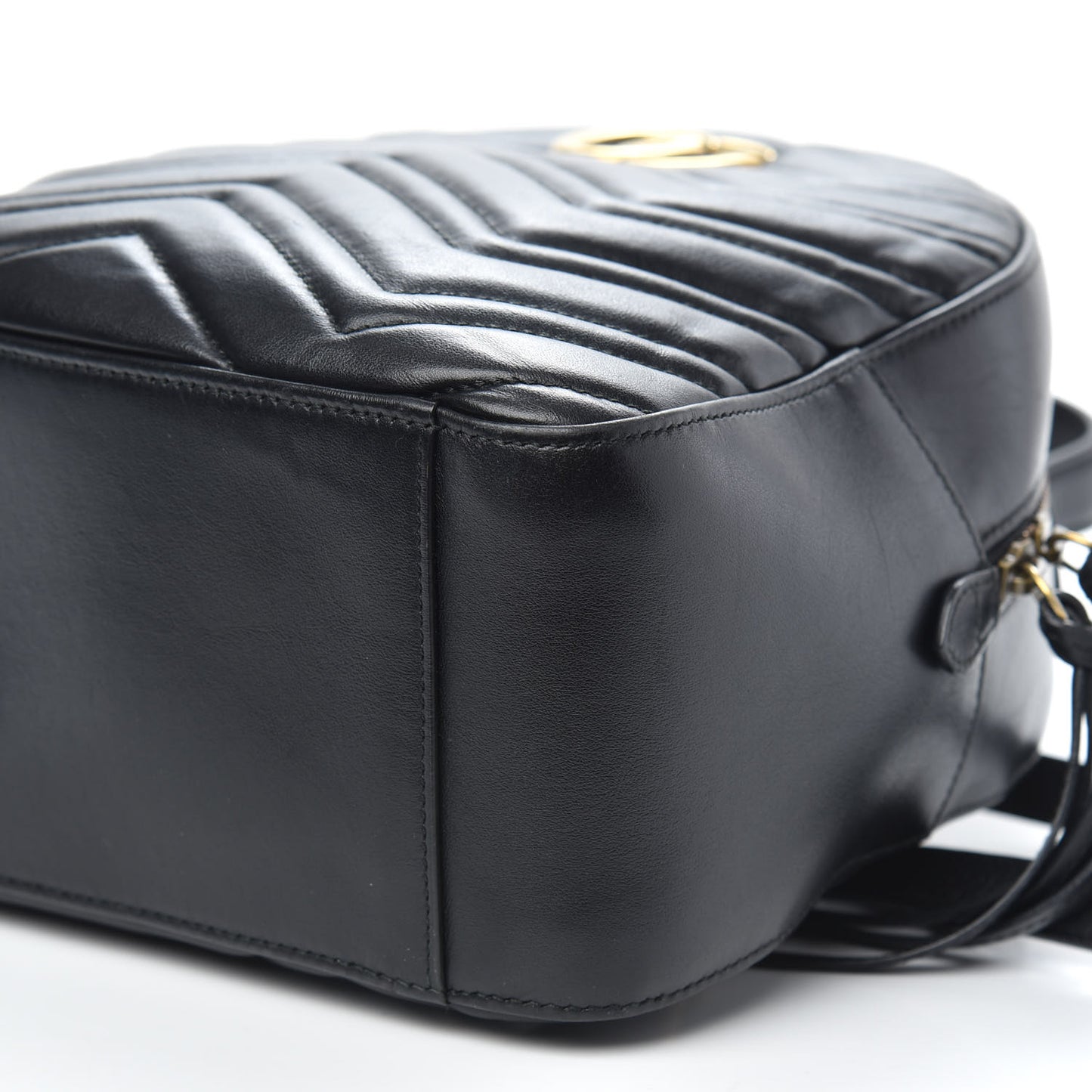 Calfskin Matelasse GG Marmont Backpack Black