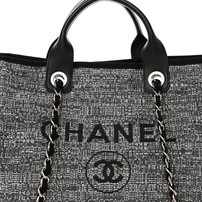 Chanel Canvas Medium Deauville Tote Charcoal 8 of 10
