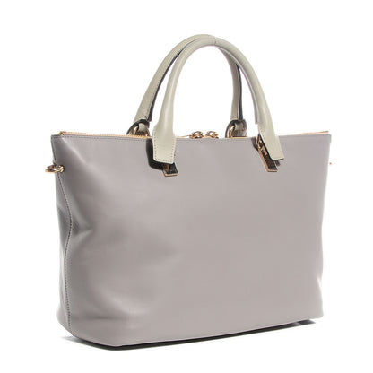 Chloe Smooth Calfskin Small Baylee Tote Marshmallow Cashmere Grey 3 of 7