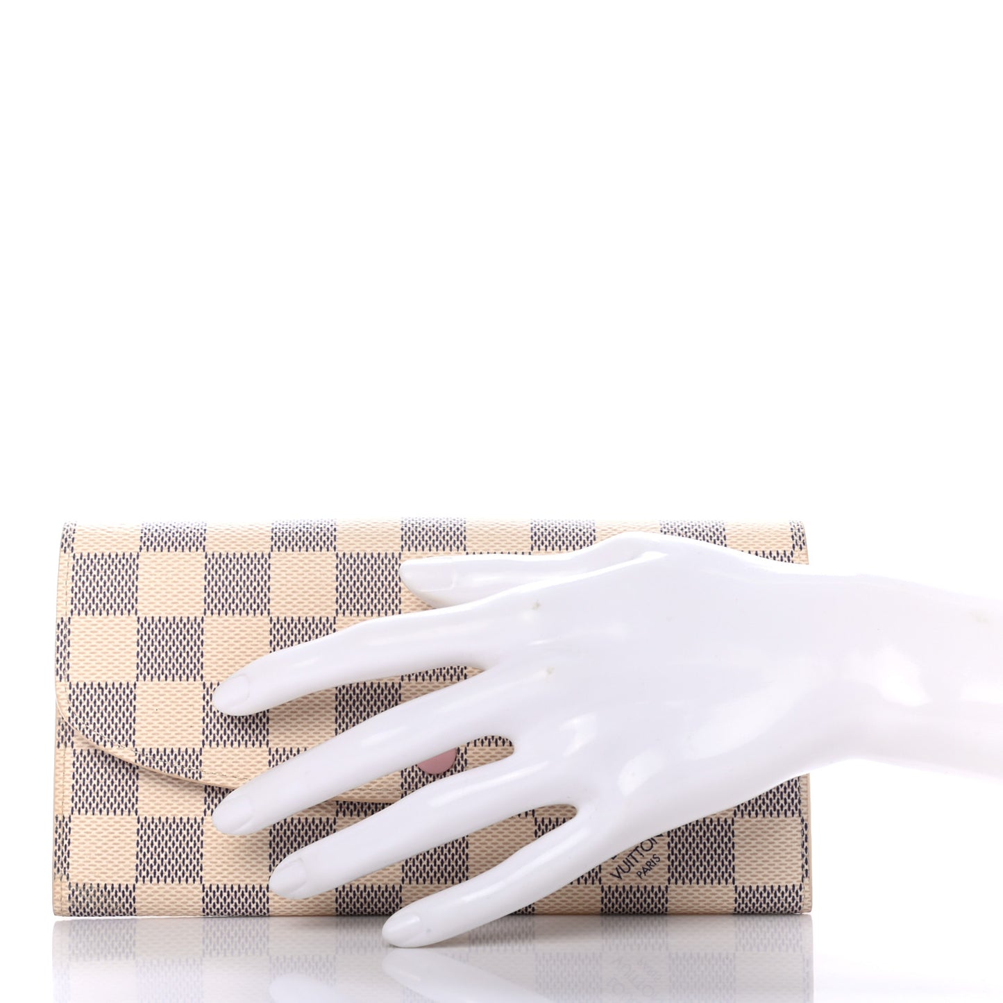Damier Azur Emilie Wallet Rose Ballerine