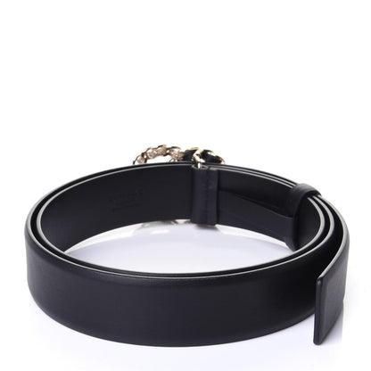 Chanel Calfskin CC Chain Belt 90 36 Black 2 of 4