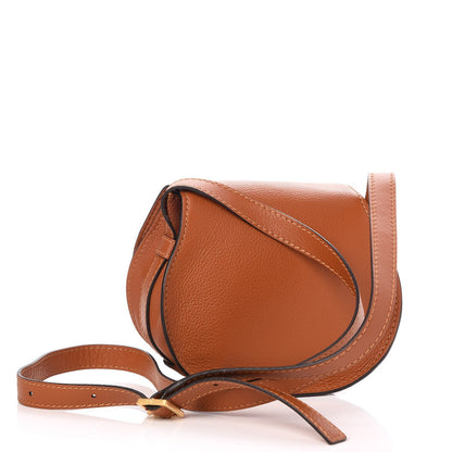 Chloe Calfskin Mini Marcie Round Crossbody Bag Tan 3 of 8