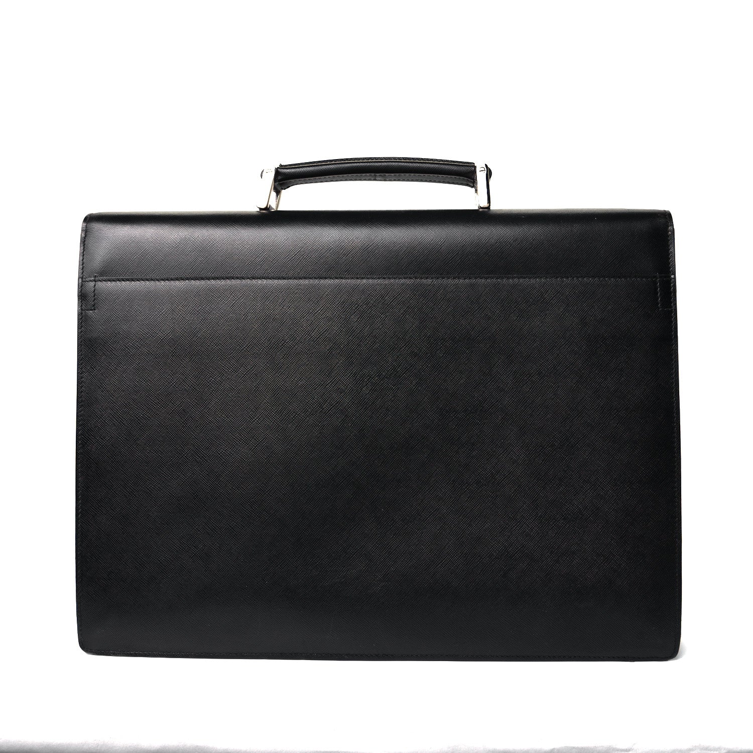 Prada Saffiano Briefcase Black 2 of 6