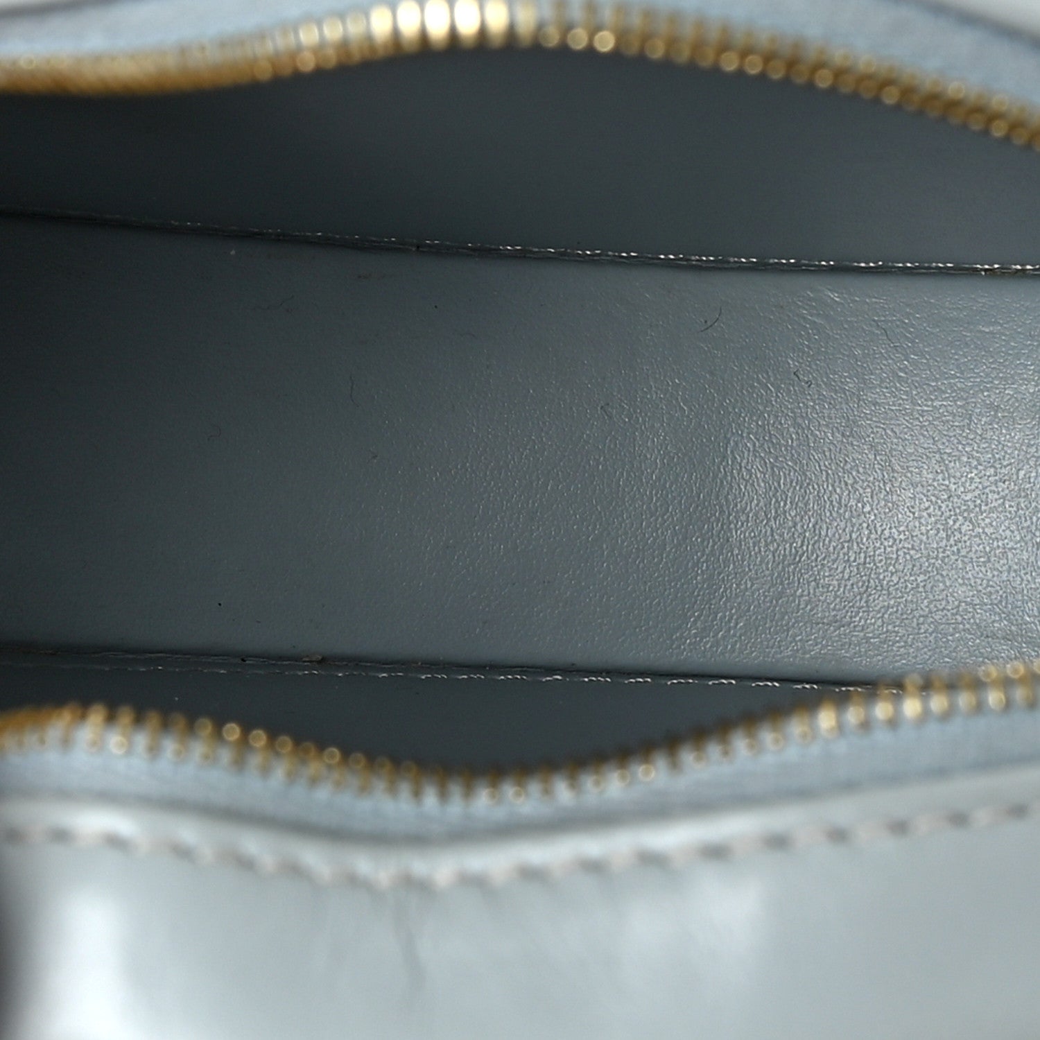 Celine Smooth Calfskin Cuir Small Triomphe Oval Crossbody Purse Ice Blue 5 of 8