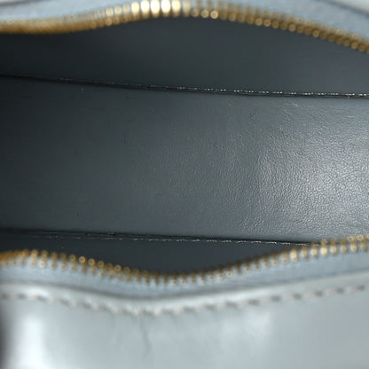 Celine Smooth Calfskin Cuir Small Triomphe Oval Crossbody Purse Ice Blue 5 of 8