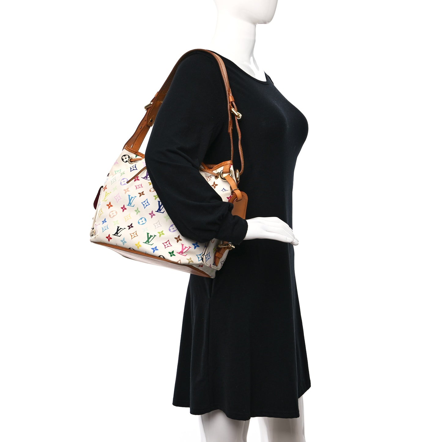 Monogram Multicolor Petit Noe White