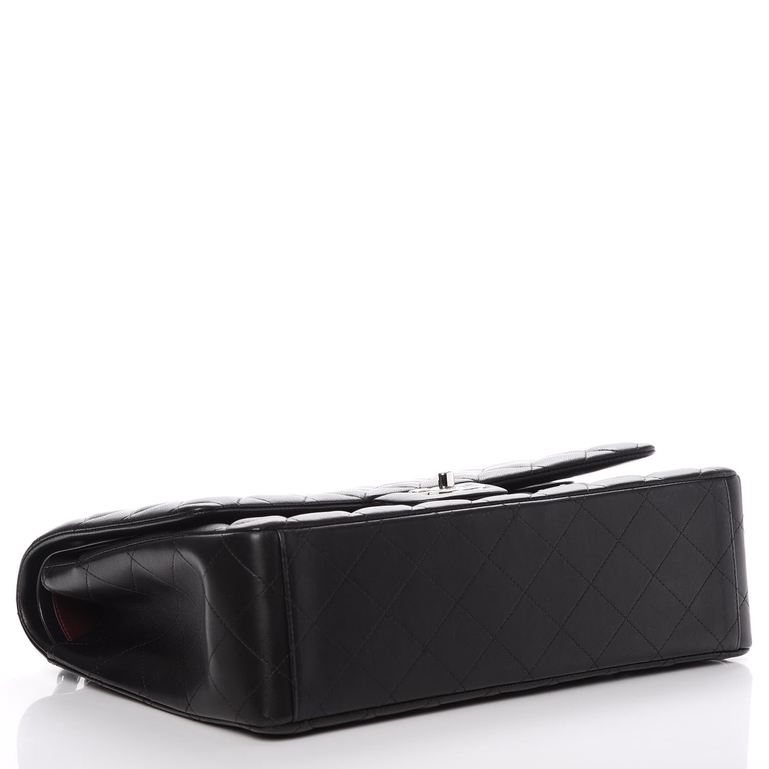 Chanel Lambskin Quilted Maxi Double Flap Black 5 of 8