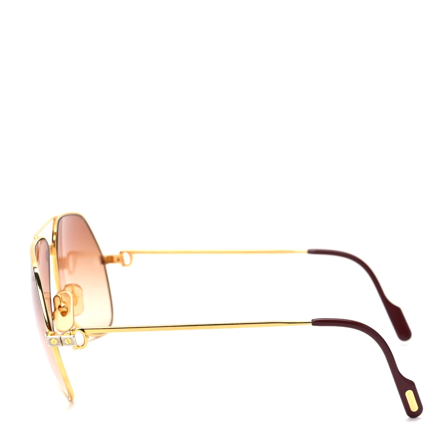 Metal Gold Plated Aviator Sunglasses Gold
