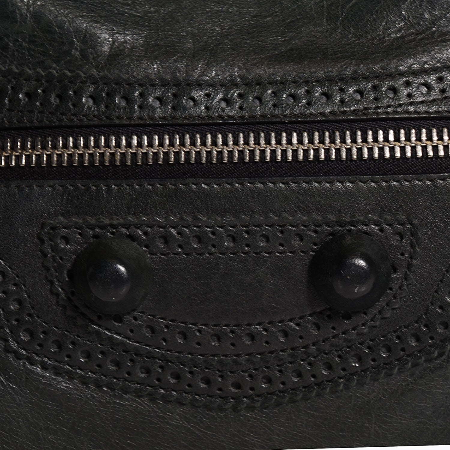 Balenciaga Agneau Giant Brogues Hardware City Black 9 of 13