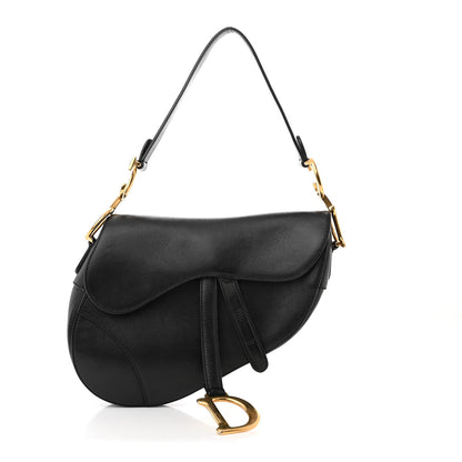 Christian Dior Calfskin Saddle Bag Black 1 of 12