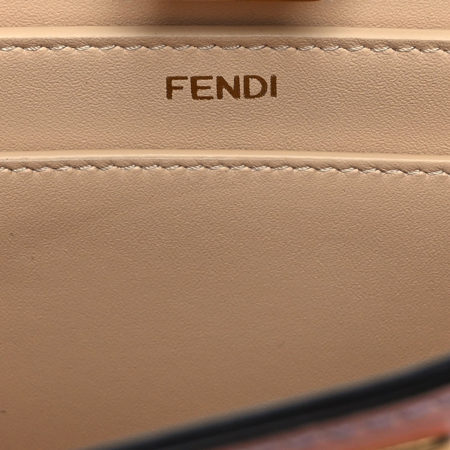 Fendi Vitello Seta Shiny Nappa Dancing Girls Inlay Small Peekaboo I SEE U Satchel Anemone Multicolor 5 of 8