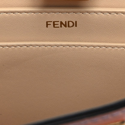 Fendi Vitello Seta Shiny Nappa Dancing Girls Inlay Small Peekaboo I SEE U Satchel Anemone Multicolor 5 of 8
