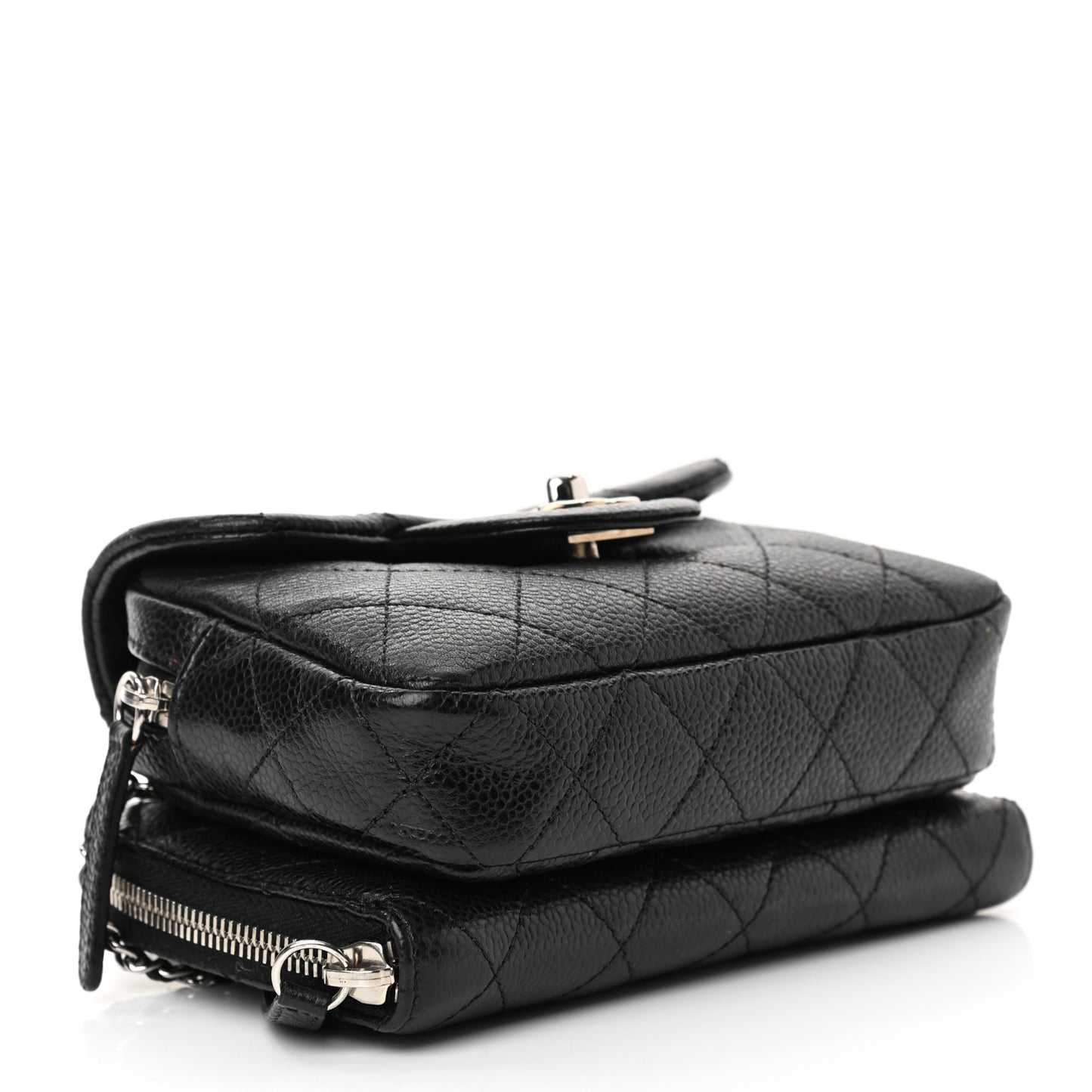 Caviar Quilted New Mini Flap Black