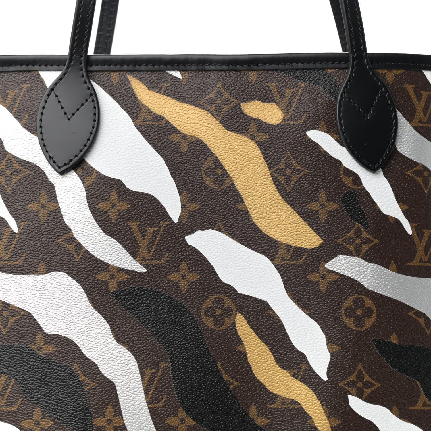 Louis Vuitton X LOL Monogram Neverfull MM Gold Silver 8 of 10