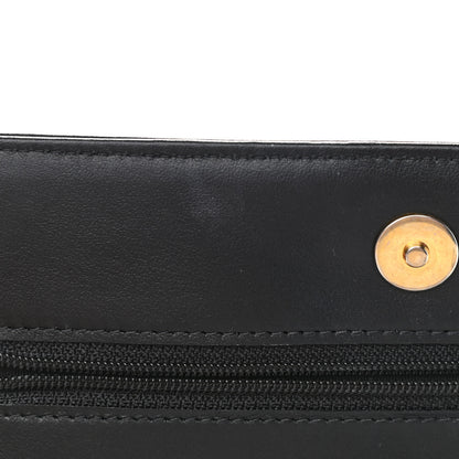 Chanel Calfskin Quilted Chain Around Boy Wallet On Chain WOC Black 11 of 11