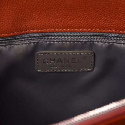 Chanel Caviar Quilted Grand Shopping Tote GST Orange 8 of 11