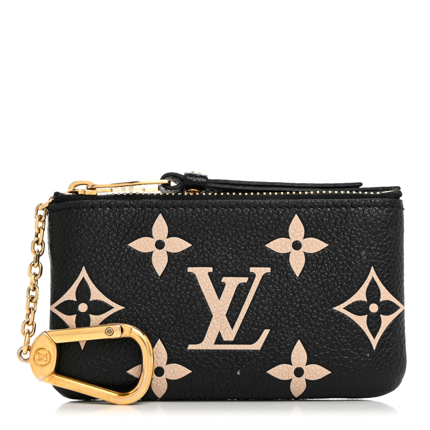Empreinte Monogram Giant Key Pouch Black Beige