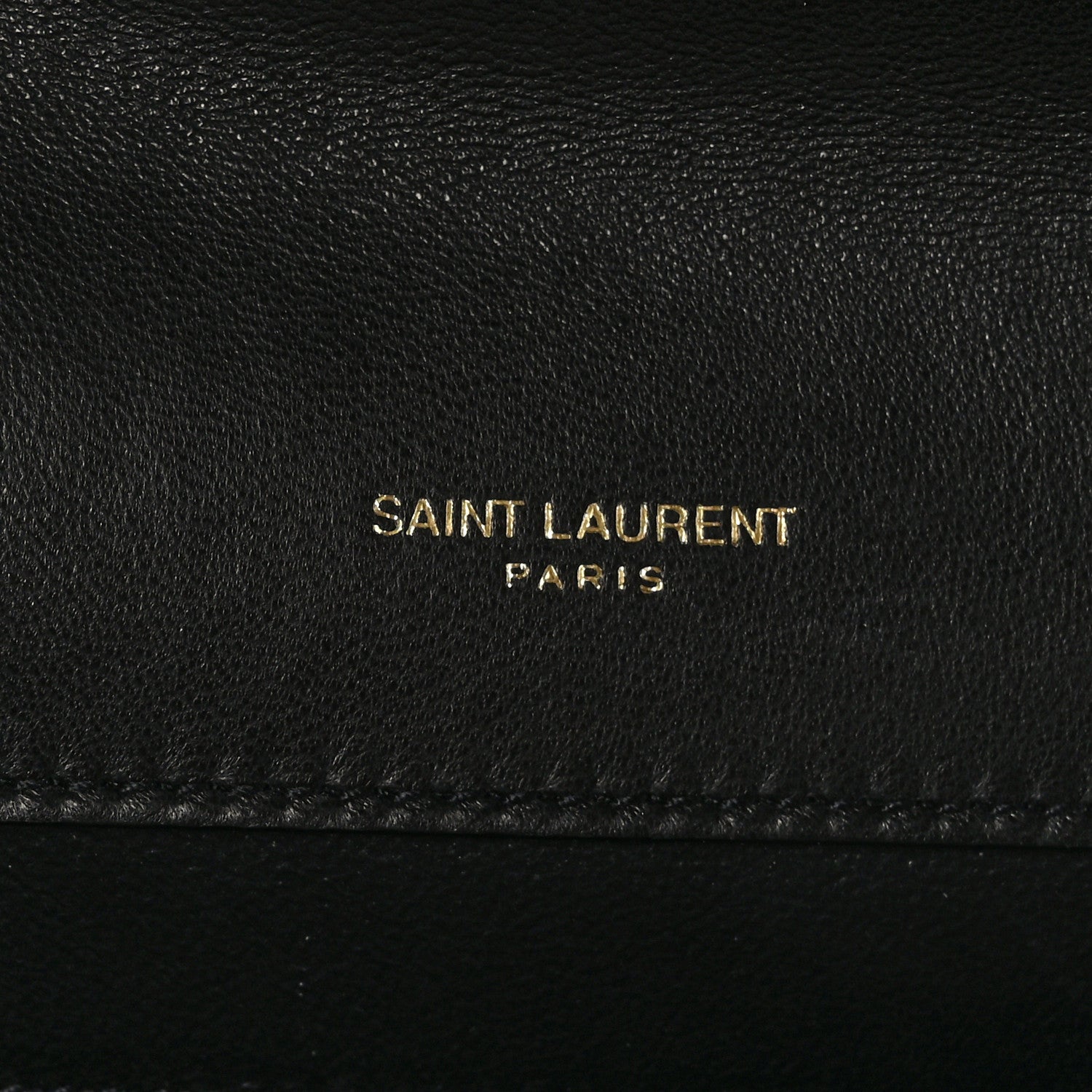 Saint Laurent Vintage Lambskin Gaby Chain Bag Black 6 of 9