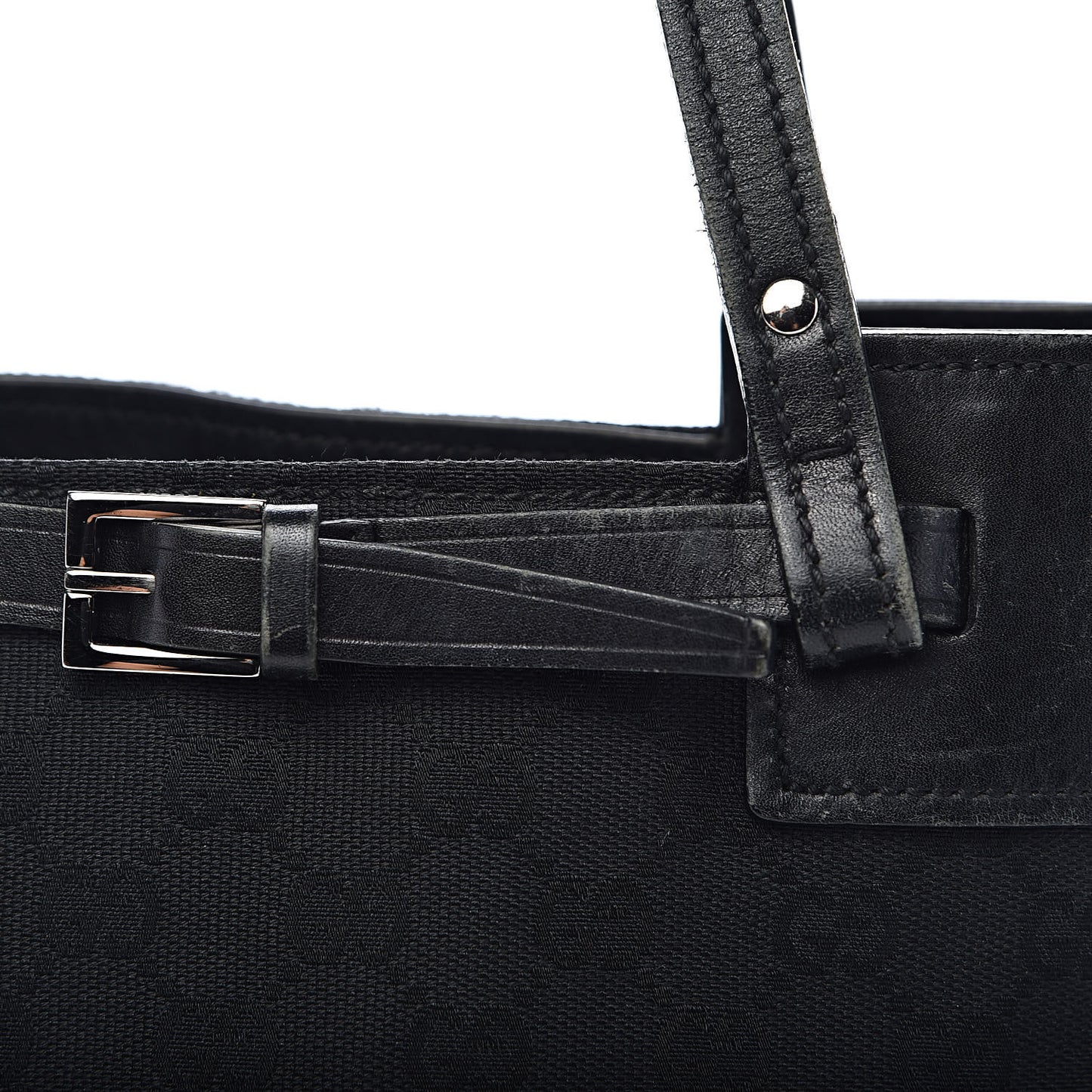 Monogram Small Bucket Tote Black