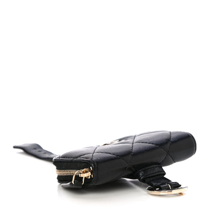 Chanel Shiny Lambskin Coin Purse Bracelet Black 4 of 12