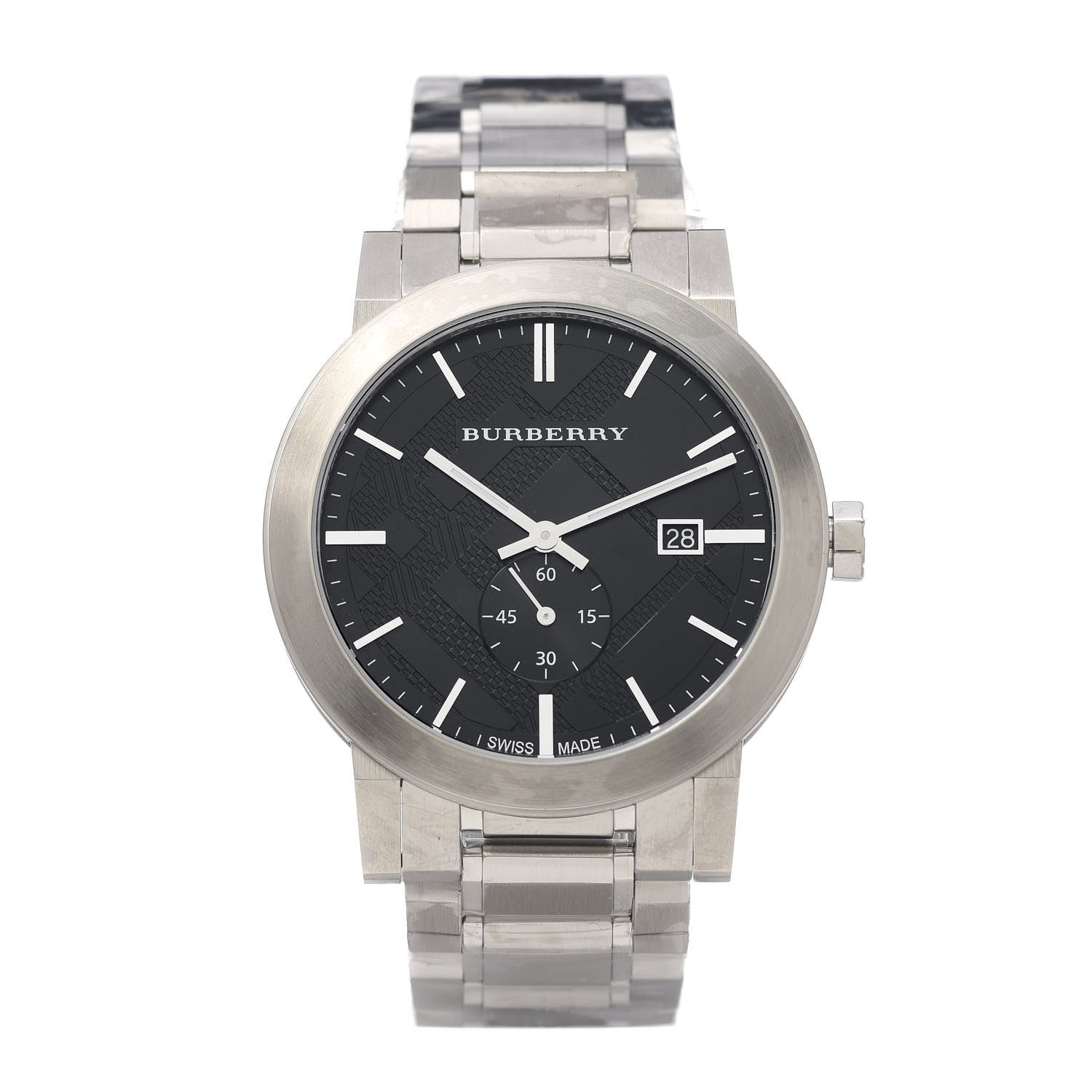 Burberry Stainless Steel 42mm Quartz Watch Black BU9901 1 of 7